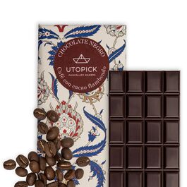 Utopick. Coffee and cocoa nibs flambeed